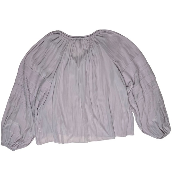 Ramy Brook Reggie Peasant Blouse in Pale Lavender Size XXL - Picture 3 of 13